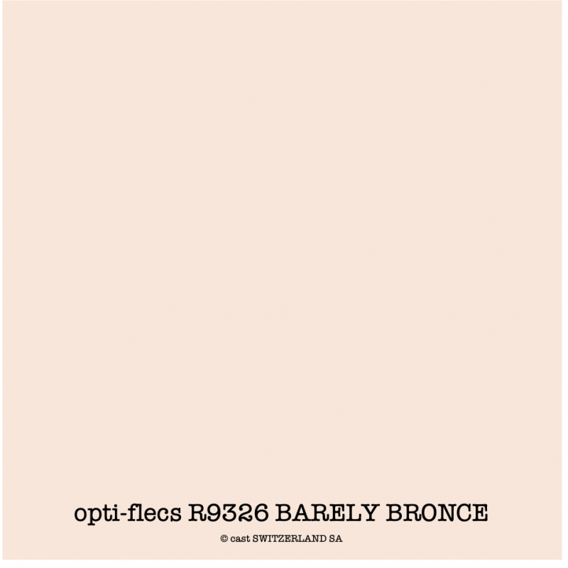 opti-flecs R9326 BARELY BRONCE Feuille 0.60 x 0.60m