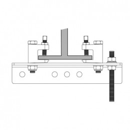 Girder Clamp avec Lindapters ( 75mm - 150mm) , 500kg | 75 - 150mm, noir