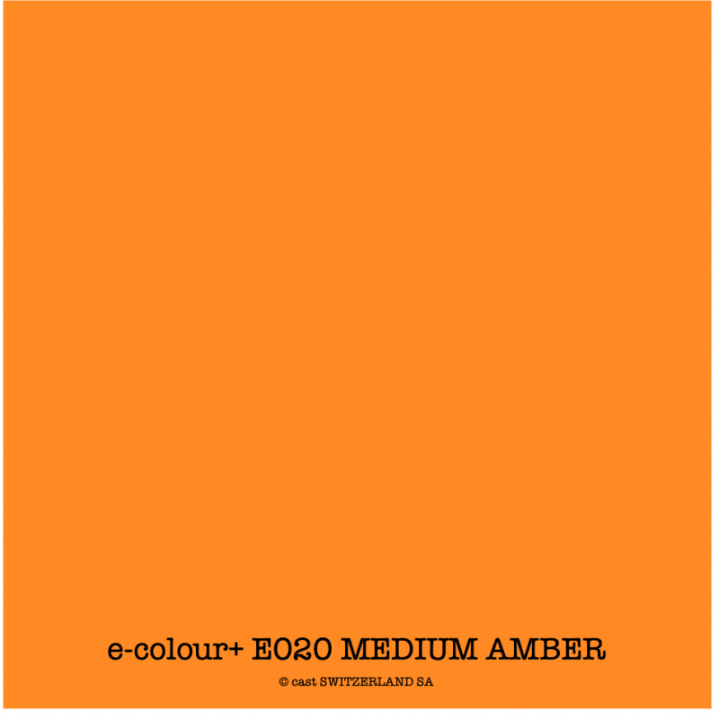 e-colour+ E020 MEDIUM AMBER Rouleau 1.22 x 7.62m