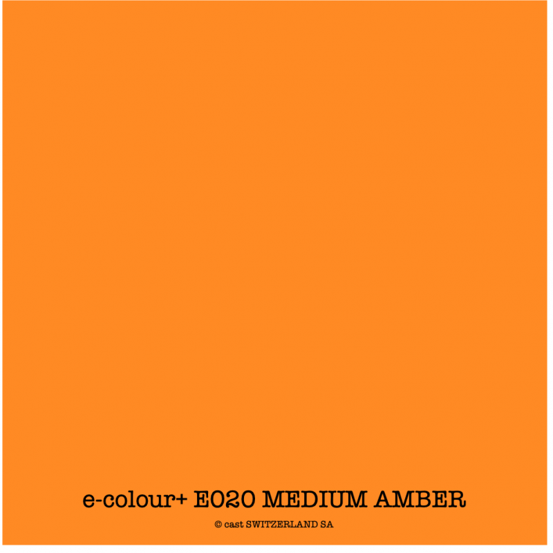 e-colour+ E020 MEDIUM AMBER Feuille 1.22 x 0.50m