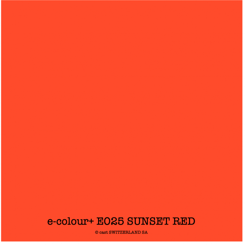 e-colour+ E025 SUNSET RED Rolle 1.22 x 7.62m