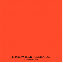 e-colour+ E025 SUNSET RED Bogen 1.22 x 0.50m