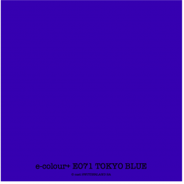 e-colour+ E071 TOKYO BLUE Rolle 1.22 x 7.62m