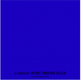 e-colour+ E085 DEEPER BLUE Bogen 1.22 x 0.50m