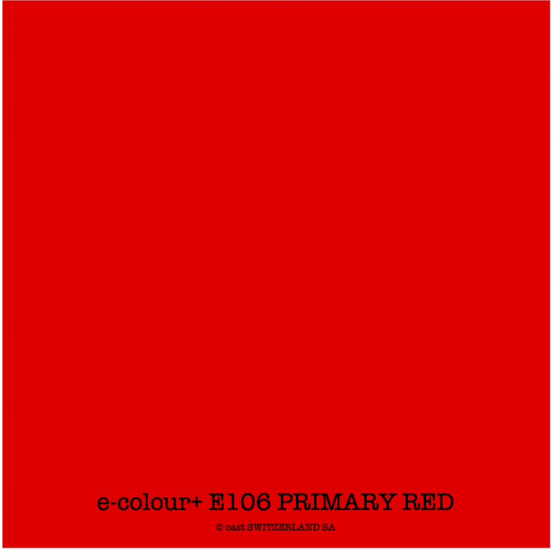 e-colour+ E106 PRIMARY RED Rolle 1.22 x 7.62m