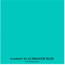 e-colour+ E115 PEACOCK BLUE Rolle 1.22 x 7.62m