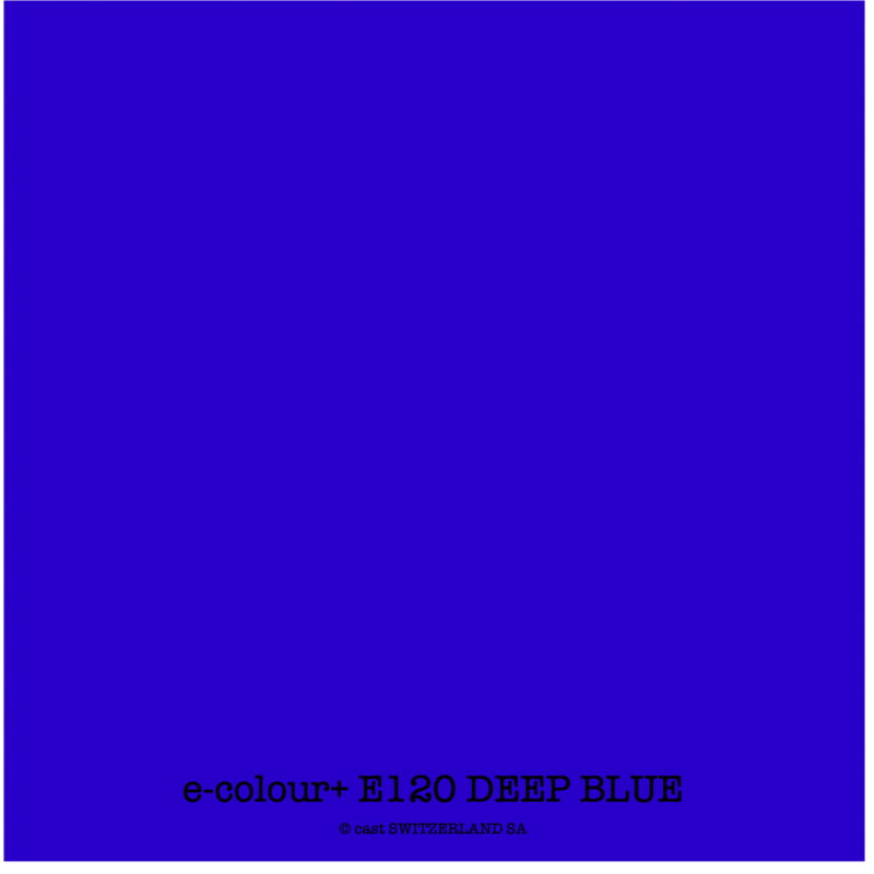e-colour+ E120 DEEP BLUE Bogen 1.22 x 0.50m