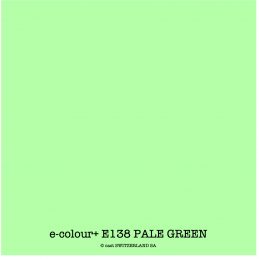e-colour+ E138 PALE GREEN Bogen 1.22 x 0.50m