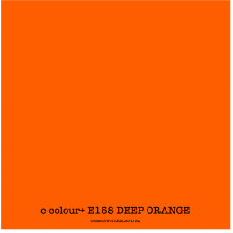 e-colour+ E158 DEEP ORANGE Feuille 1.22 x 0.50m