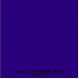 e-colour+ E181 CONGO BLUE Bogen 1.22 x 0.50m