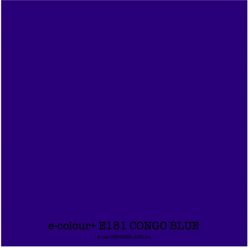 e-colour+ E181 CONGO BLUE Feuille 1.22 x 0.50m