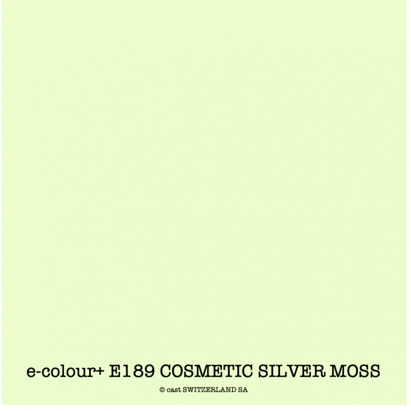 e-colour+ E189 COSMETIC SILVER MOSS Bogen 1.22 x 0.50m