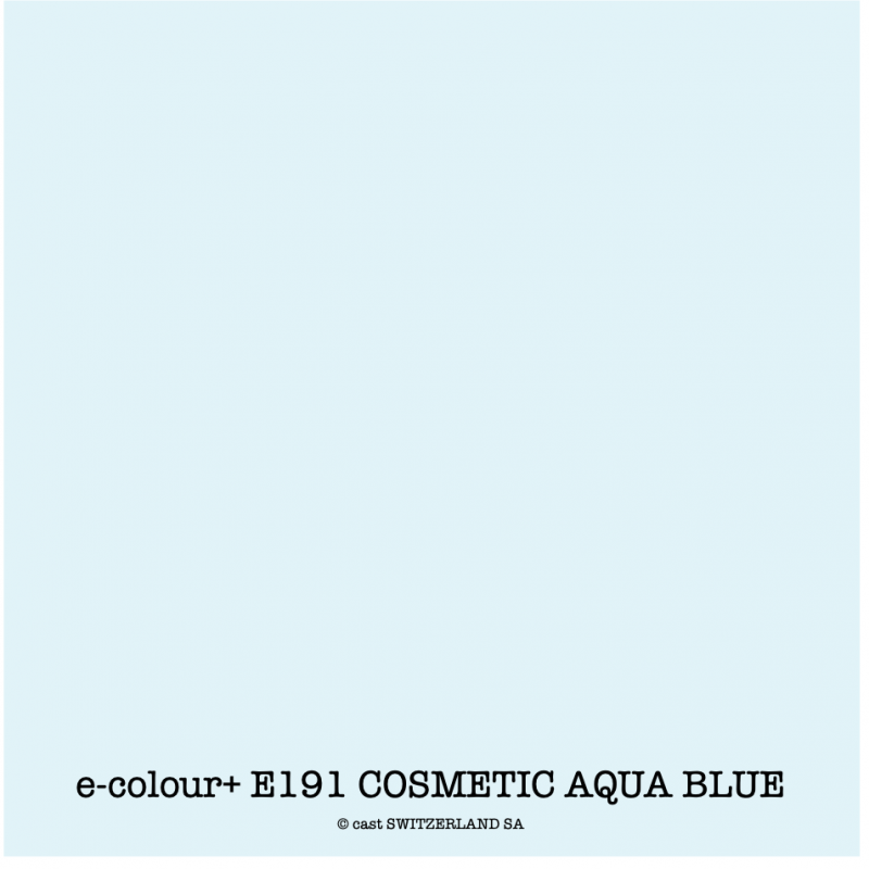 e-colour+ E191 COSMETIC AQUA BLUE Rolle 1.22 x 7.62m