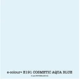 e-colour+ E191 COSMETIC AQUA BLUE Bogen 1.22 x 0.50m