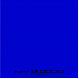 e-colour+ E195 ZENITH BLUE Bogen 1.22 x 0.50m