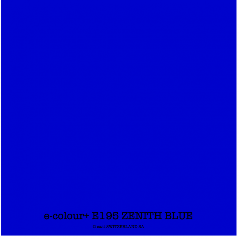 e-colour+ E195 ZENITH BLUE Bogen 1.22 x 0.50m