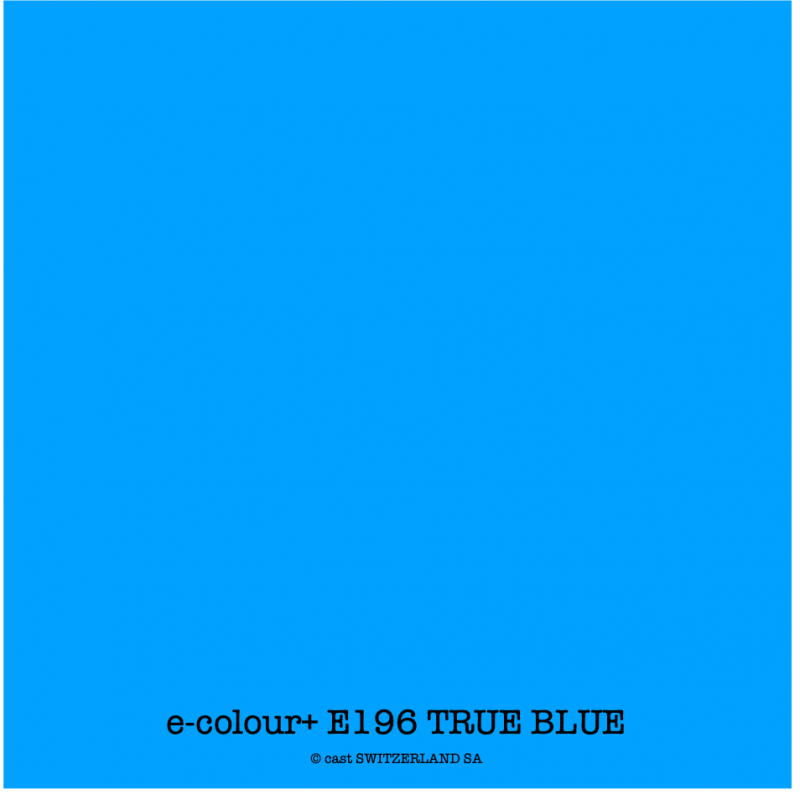 e-colour+ E196 TRUE BLUE Bogen 1.22 x 0.50m