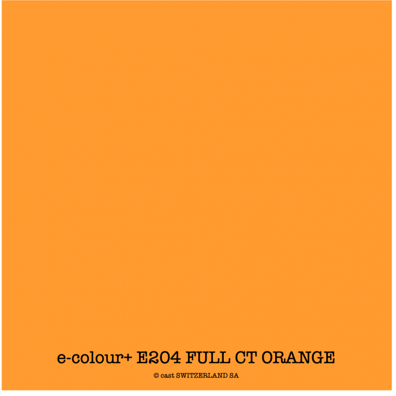 e-colour+ E204 FULL CT ORANGE Rouleau 1.22 x 7.62m