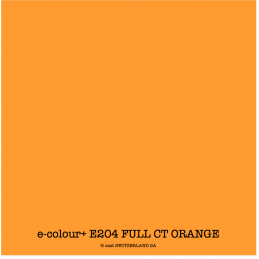 e-colour+ E204 FULL CT ORANGE Feuille 1.22 x 0.50m