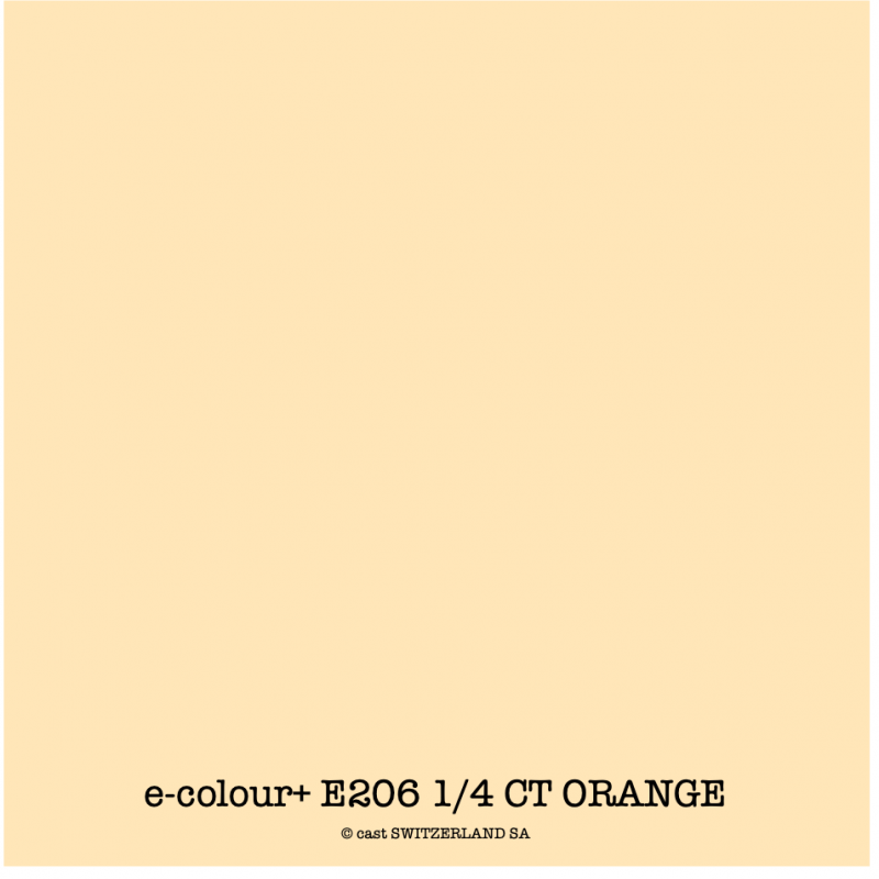 e-colour+ E206 1/4 CT ORANGE Rouleau 1.22 x 7.62m