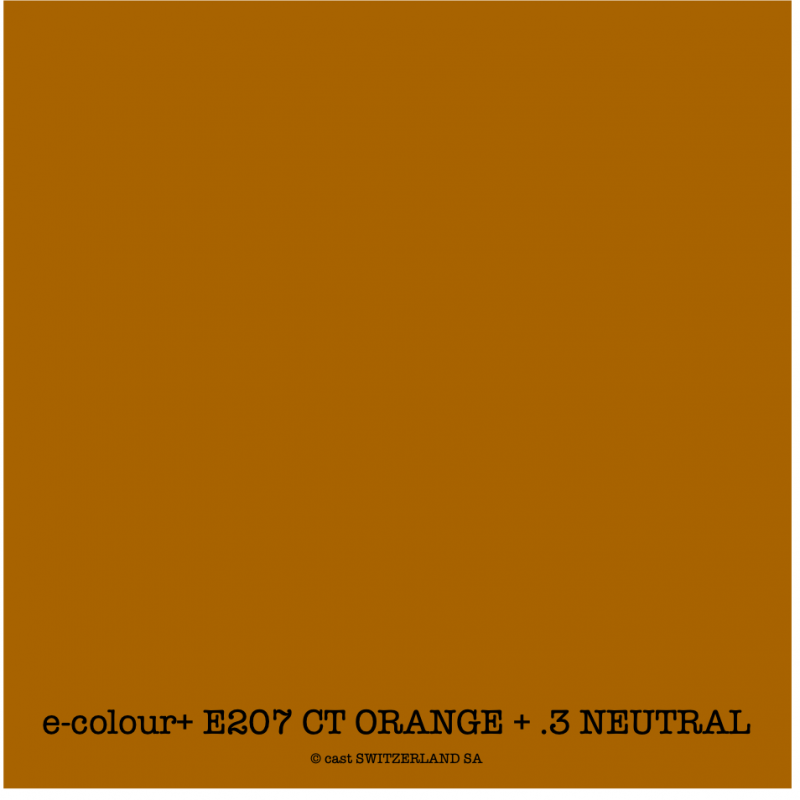e-colour+ E207 CT ORANGE + .3 NEUTRAL DENSITY Rouleau 1.22 x 7.62m
