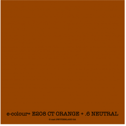 e-colour+ E208 CT ORANGE + .6 NEUTRAL DENSITY Rouleau 1.22 x 7.62m