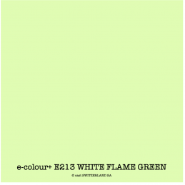 e-colour+ E213 WHITE FLAME GREEN Bogen 1.22 x 0.50m