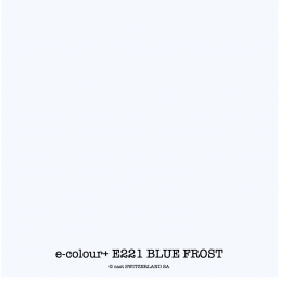 e-colour+ E221 BLUE FROST Bogen 1.22 x 0.50m