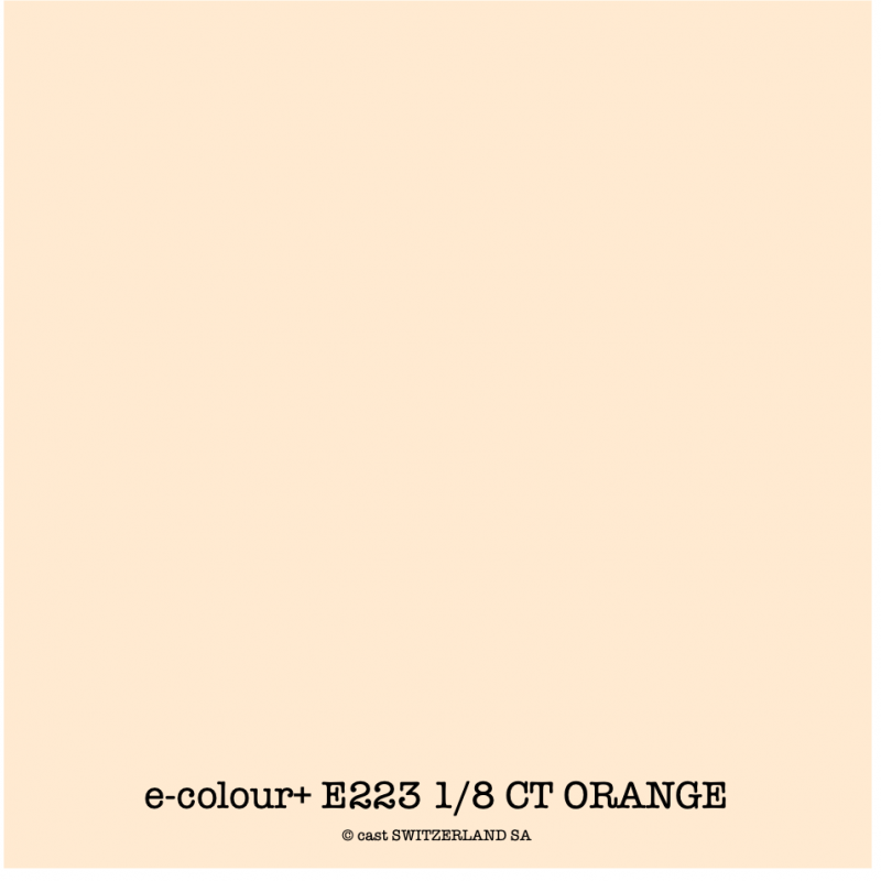 e-colour+ E223 1/8 CT ORANGE Bogen 1.22 x 0.50m