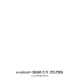 e-colour+ E226 U.V. FILTER Bogen 1.22 x 0.50m