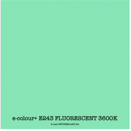 e-colour+ E243 FLUORESCENT 3600K Rouleau 1.22 x 7.62m
