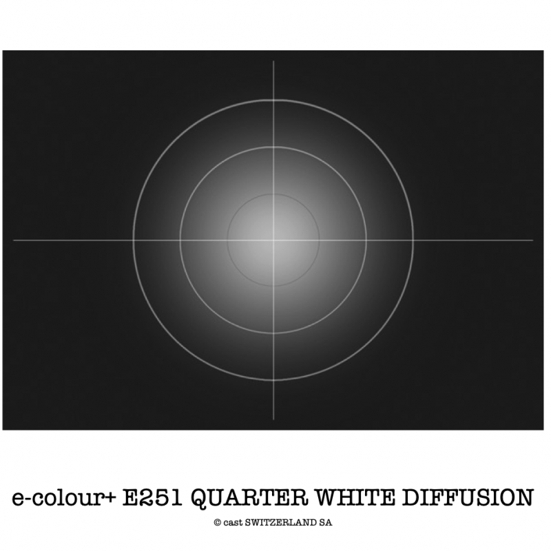 e-colour+ E251 QUARTER WHITE DIFFUSION Feuille 1.22 x 0.50m