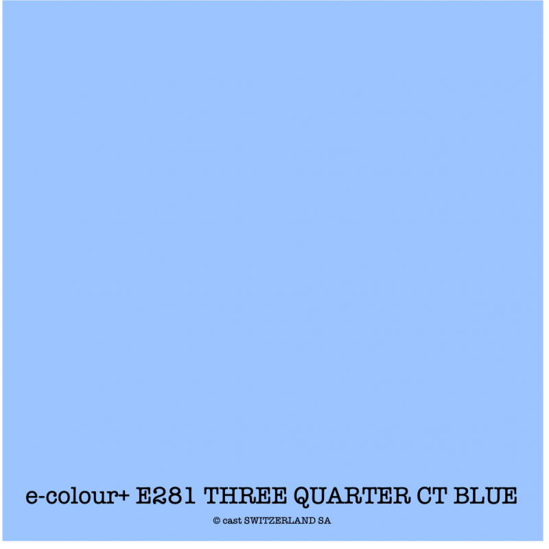 e-colour+ E281 THREE QUARTER CT BLUE Rouleau 1.22 x 7.62m