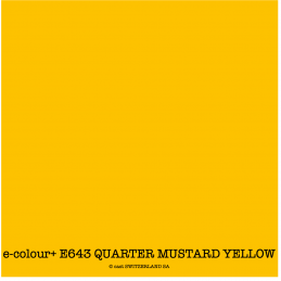 e-colour+ E643 QUARTER MUSTARD YELLOW Bogen 1.22 x 0.50m
