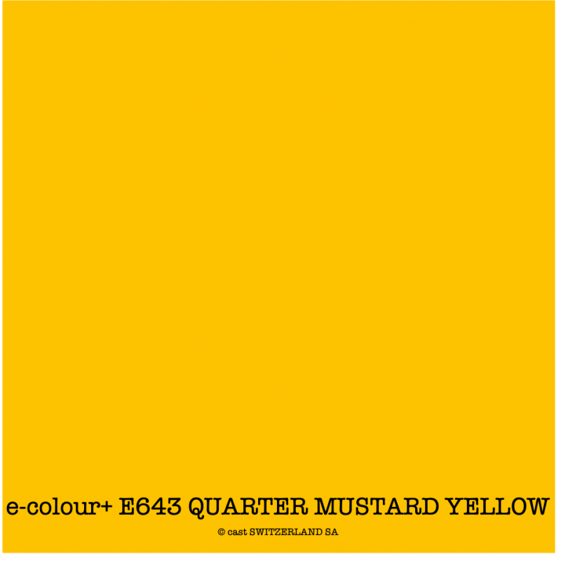 e-colour+ E643 QUARTER MUSTARD YELLOW Bogen 1.22 x 0.50m