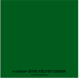 e-colour+ E735 VELVET GREEN Bogen 1.22 x 0.50m