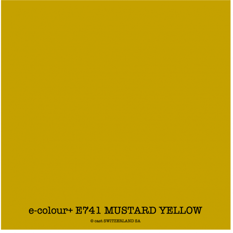 e-colour+ E741 MUSTARD YELLOW Bogen 1.22 x 0.50m
