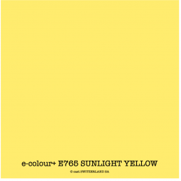e-colour+ E765 SUNLIGHT YELLOW Rouleau 1.22 x 7.62m