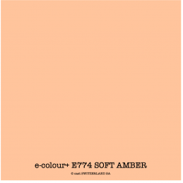 e-colour+ E774 SOFT AMBER Bogen 1.22 x 0.50m