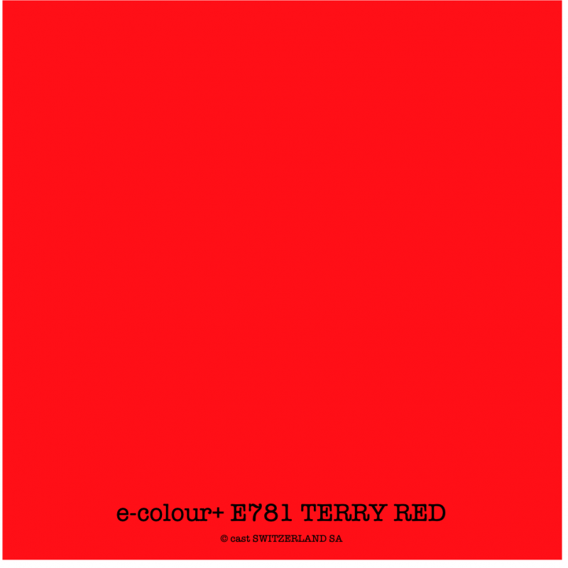 e-colour+ E781 TERRY RED Bogen 1.22 x 0.50m