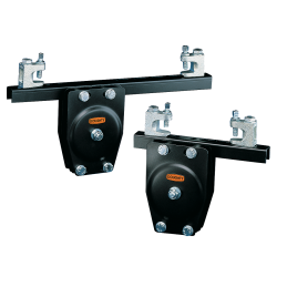 Girder Channel avec flange clamps, 150kg | 150-300mm, noir