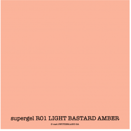 supergel R01 LIGHT BASTARD AMBER Feuille 0.61 x 0.50m