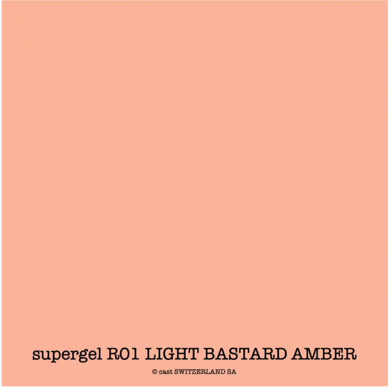 supergel R01 LIGHT BASTARD AMBER Bogen 0.61 x 0.50m