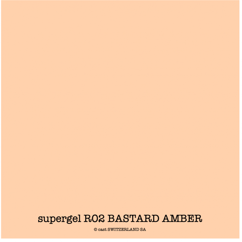 supergel R02 BASTARD AMBER Feuille 0.61 x 0.50m