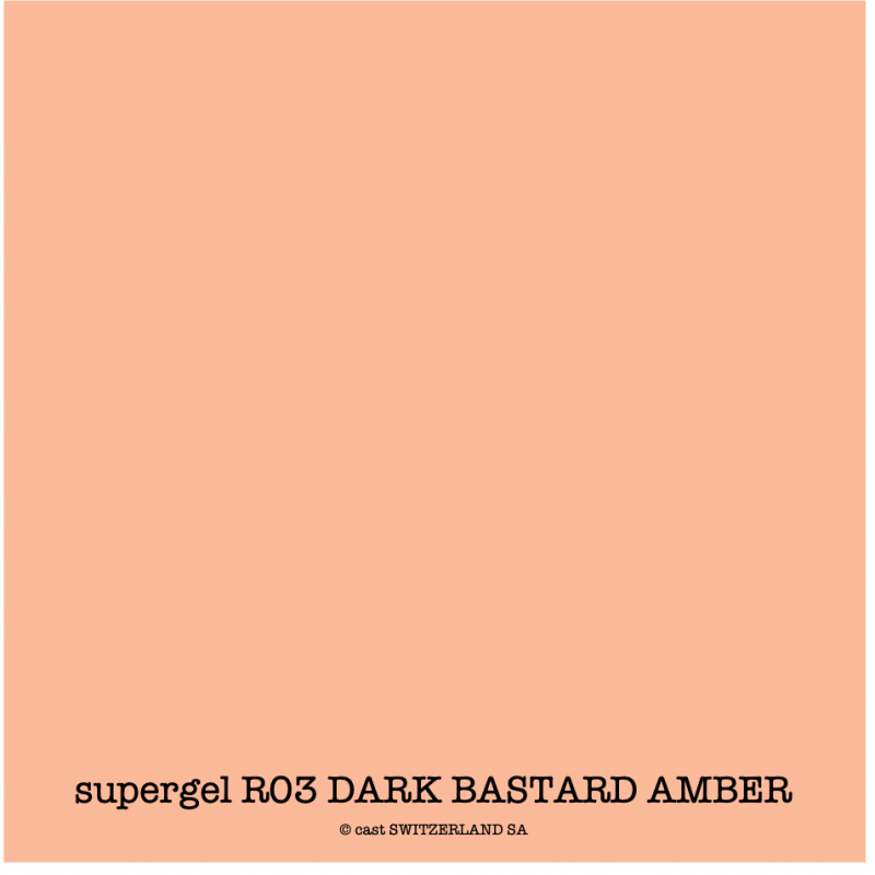 supergel R03 DARK BASTARD AMBER Bogen 0.61 x 0.50m