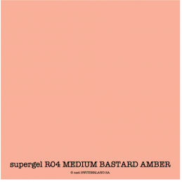 supergel R04 MEDIUM BASTARD AMBER Feuille 0.61 x 0.50m