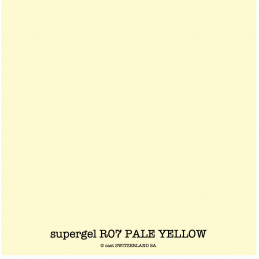 supergel R07 PALE YELLOW Feuille 0.61 x 0.50m