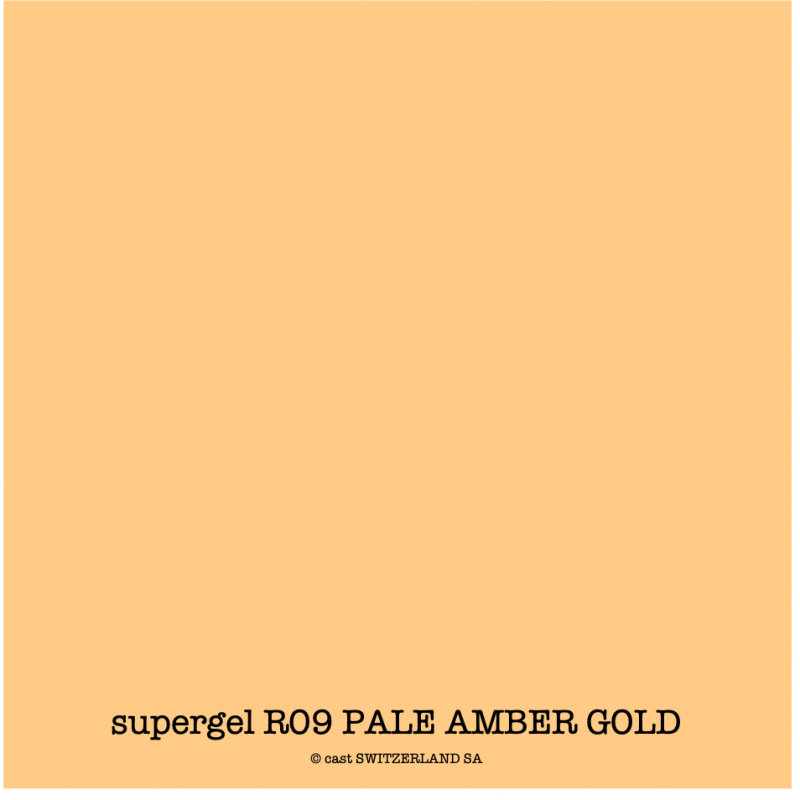 supergel R09 PALE AMBER GOLD Bogen 0.61 x 0.50m