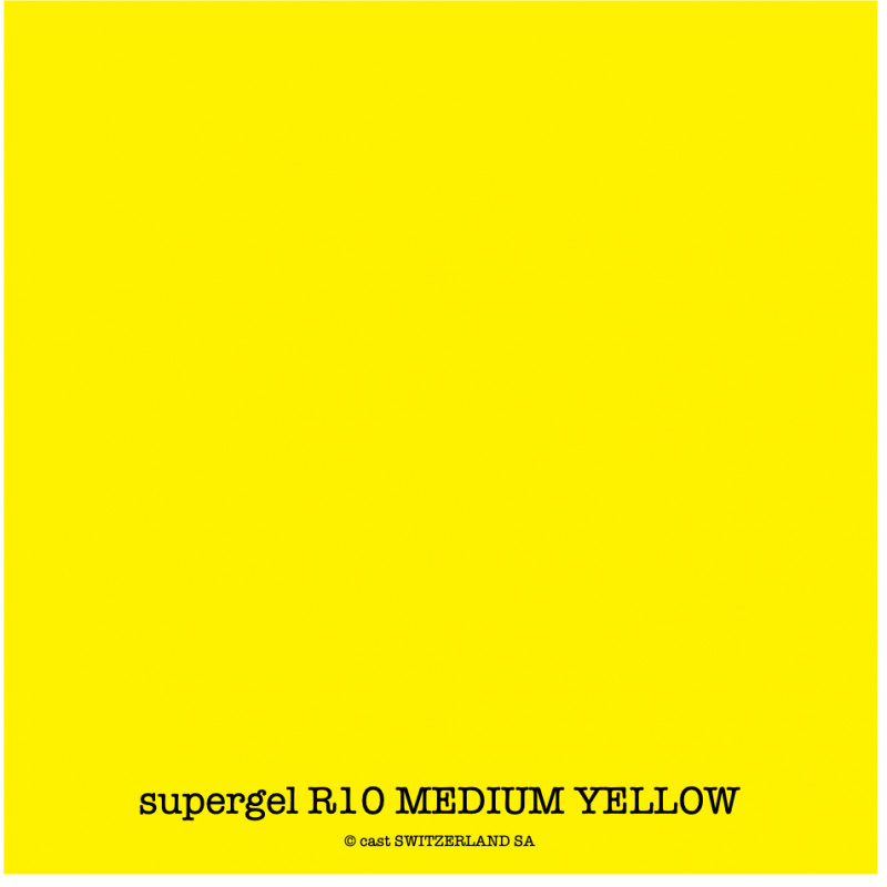 supergel R10 MEDIUM YELLOW Feuille 0.61 x 0.50m