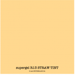 supergel R13 STRAW TINT Bogen 0.61 x 0.50m